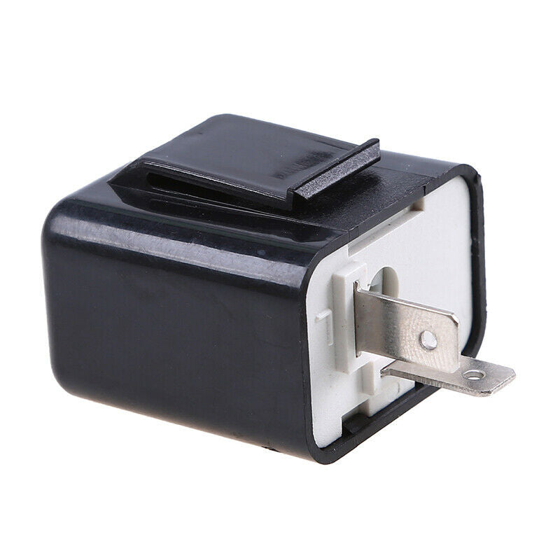 2 Pin Adjustable LED ABS Flasher Relay Turn Signal Fix Blinker Light Motorcycles
