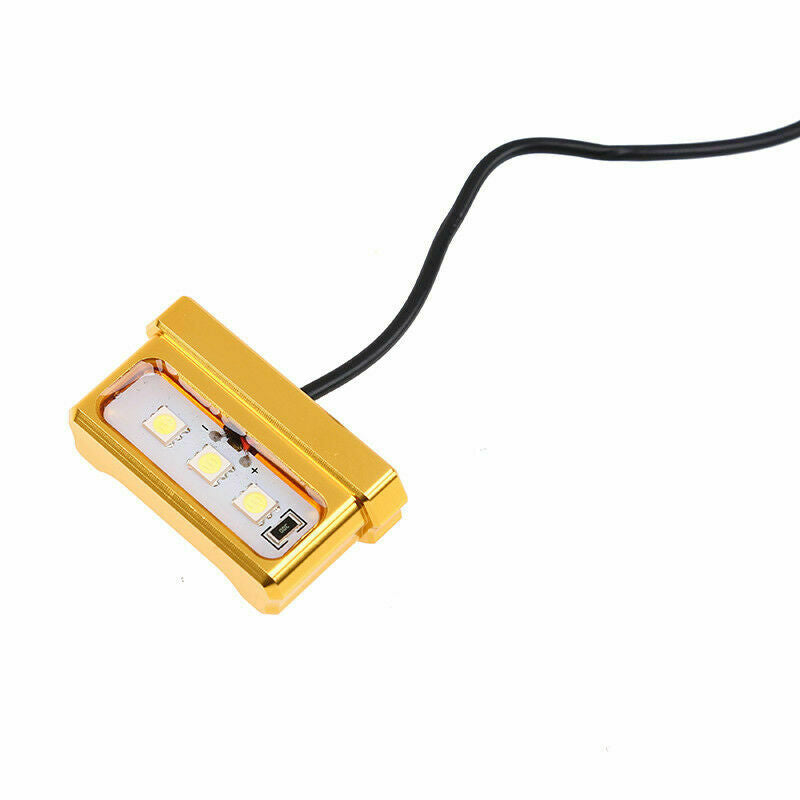 New 3-LEDs Motorcycle LED License Plate Light 12V Screw Bolt Tail Fog White Lamp