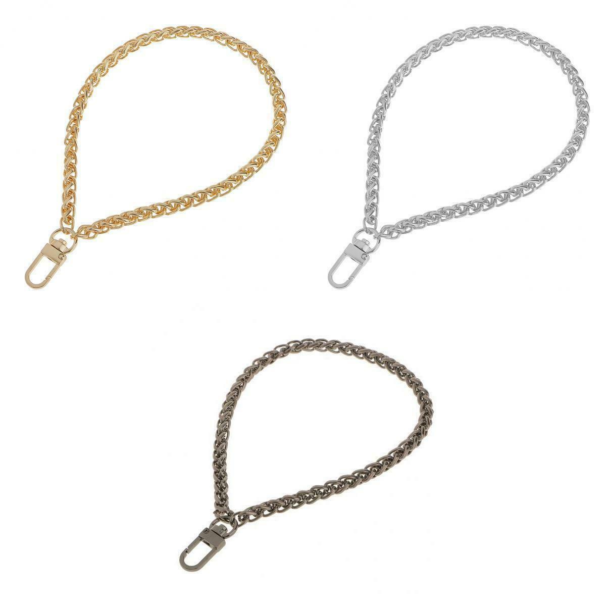 Pack of 3 Metal Purse Handbag Chain Strap Replacement Handle Craft Supplies