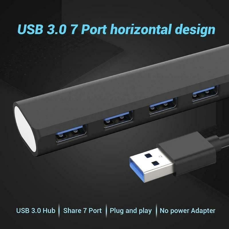 USB 3.0 Hub 7 Port Supports Simultaneous Use of 7 USB Ports Connect USB Devices