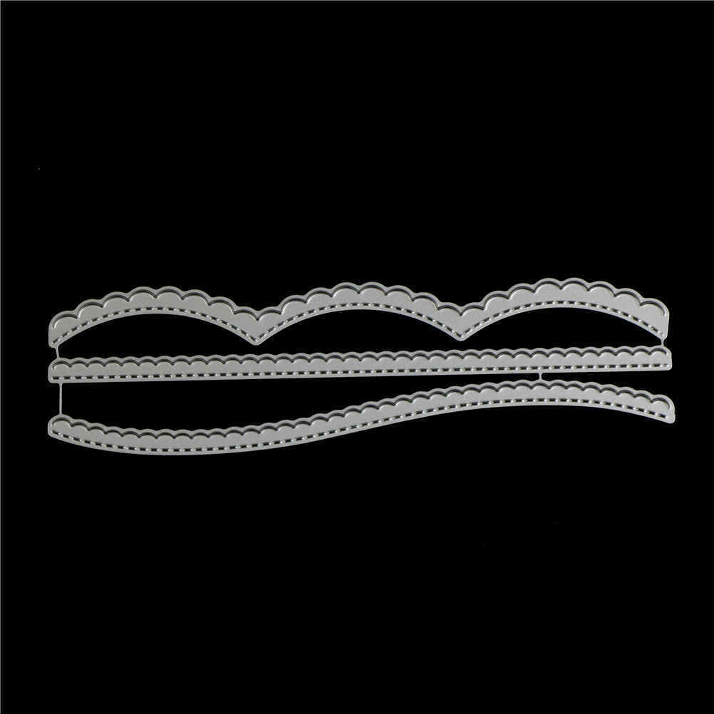 3pcs Lace Border Metal Cutting Dies For DIY Scrapbooking Album Paper Ca.l8