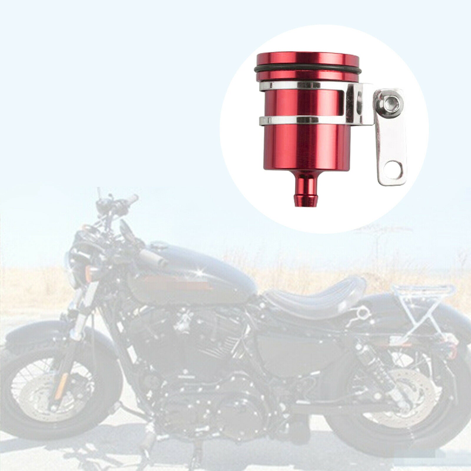 Motorcycle Brake Reservoir Universal Parts Fit for Kawasaki for Yamaha Red