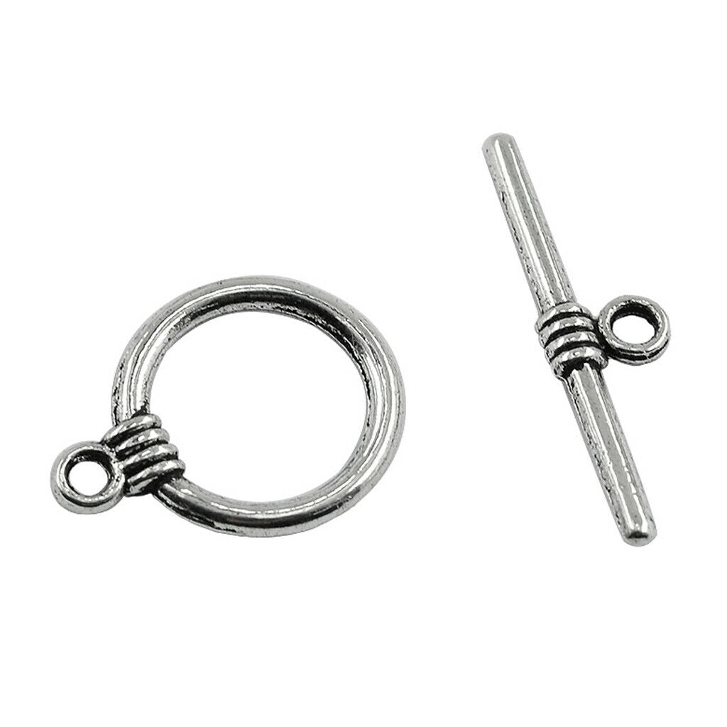 50 Set Toggle Clasp Pendants For Jewelry DIY Making Accessories
