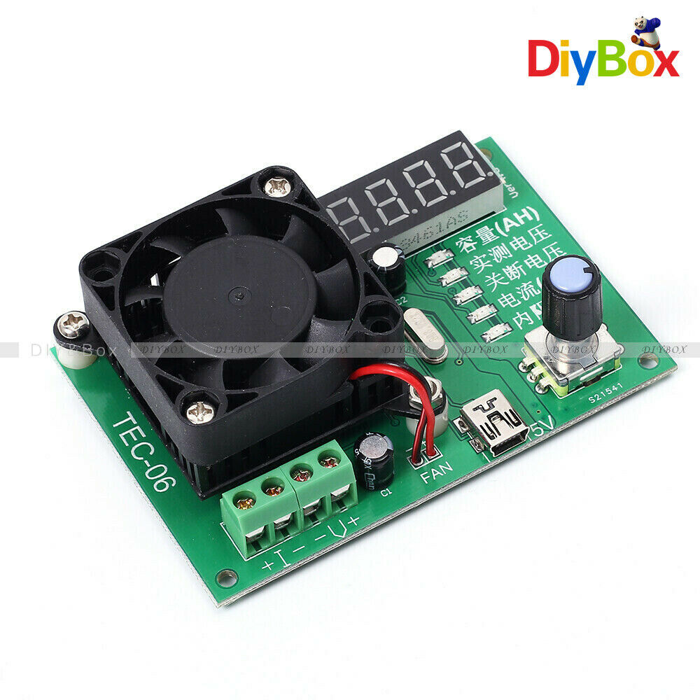 TEC-06 Mobile LED Battery Capacity Tester Detector 16W Electronic Load Max500AH