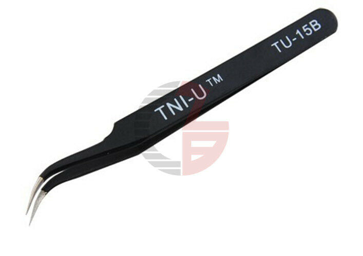 5PCS TU-15B Non-magnetic Elbow Tweezers Anti-static Tweezer