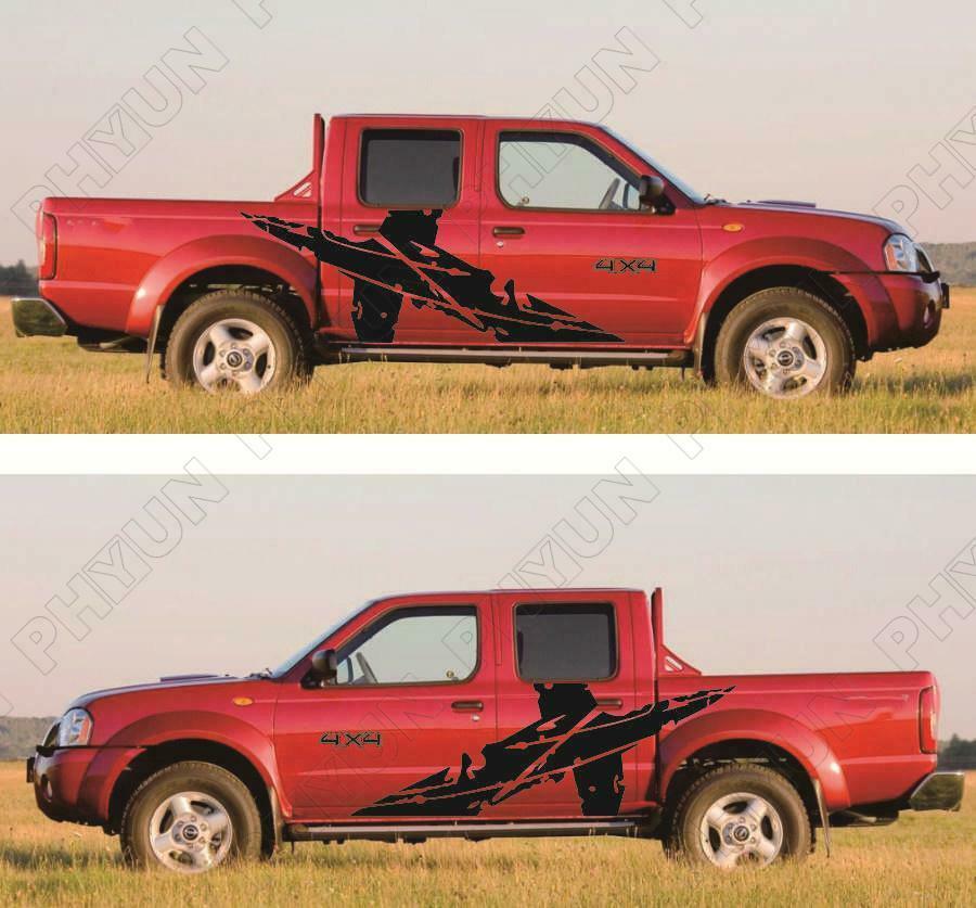 2x Car Body Decoration Stickers Decals Accessories For Pickup Ford 4x4 Off Road