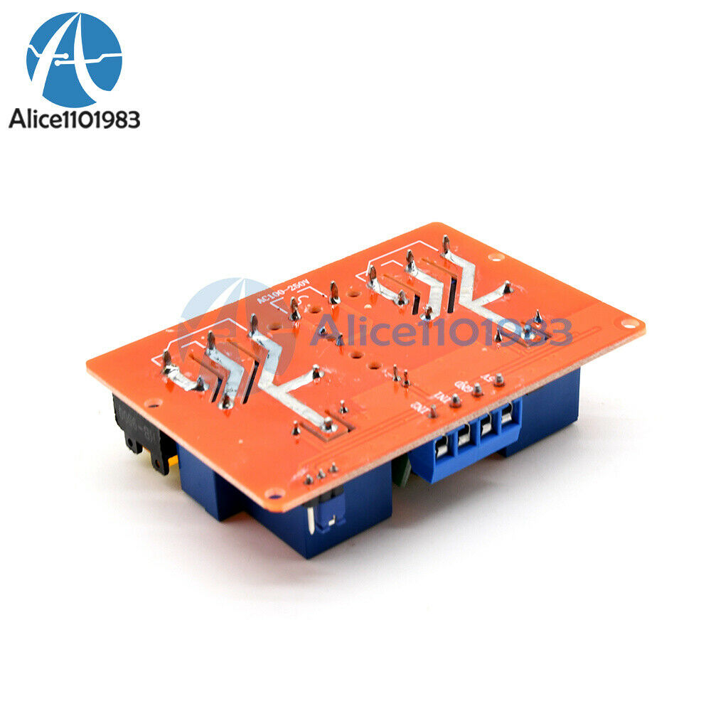 AC100-250V 30A 2 Channel Relay Switch DC 5V Hgh Low Level Trigger Control Module