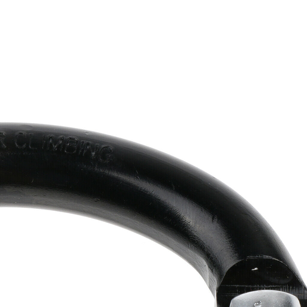 140mm Large Alumi Carabiner D Shape Buckles Pack Keychain with Sponge Black