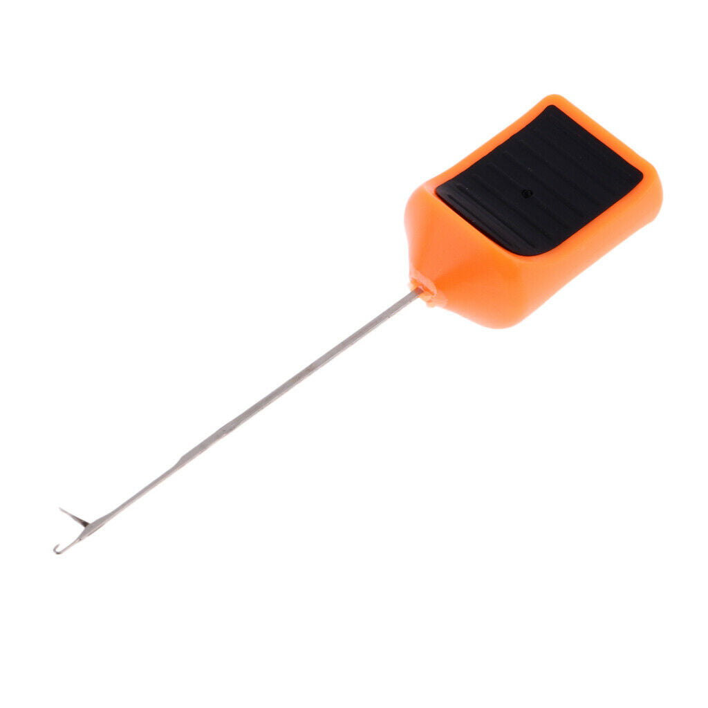 Fishing Bait Needle Splicing Needle Baiting Hook Drill Rig Tools Orange