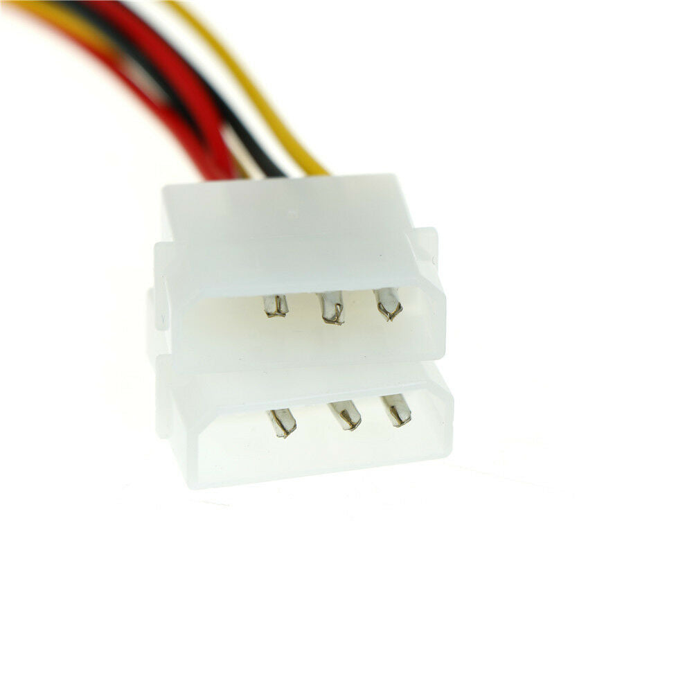 2X 4 Pin To 6 Pin PCI-E ATX PSU Power Adapter Video CardConverter Cable line Tt