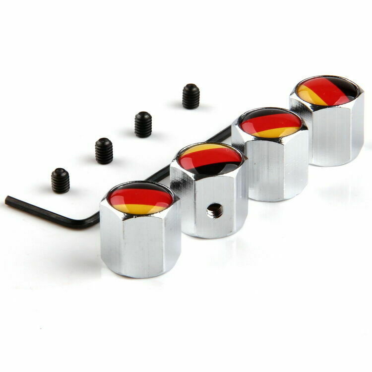 4Pcs Car Wheel Tire Valve Stems Air Cover Anti-theft Locking For VW Volkswagen