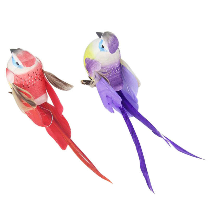 DIY mini craft birds artificial bird feather foam simulation bird home de.l8