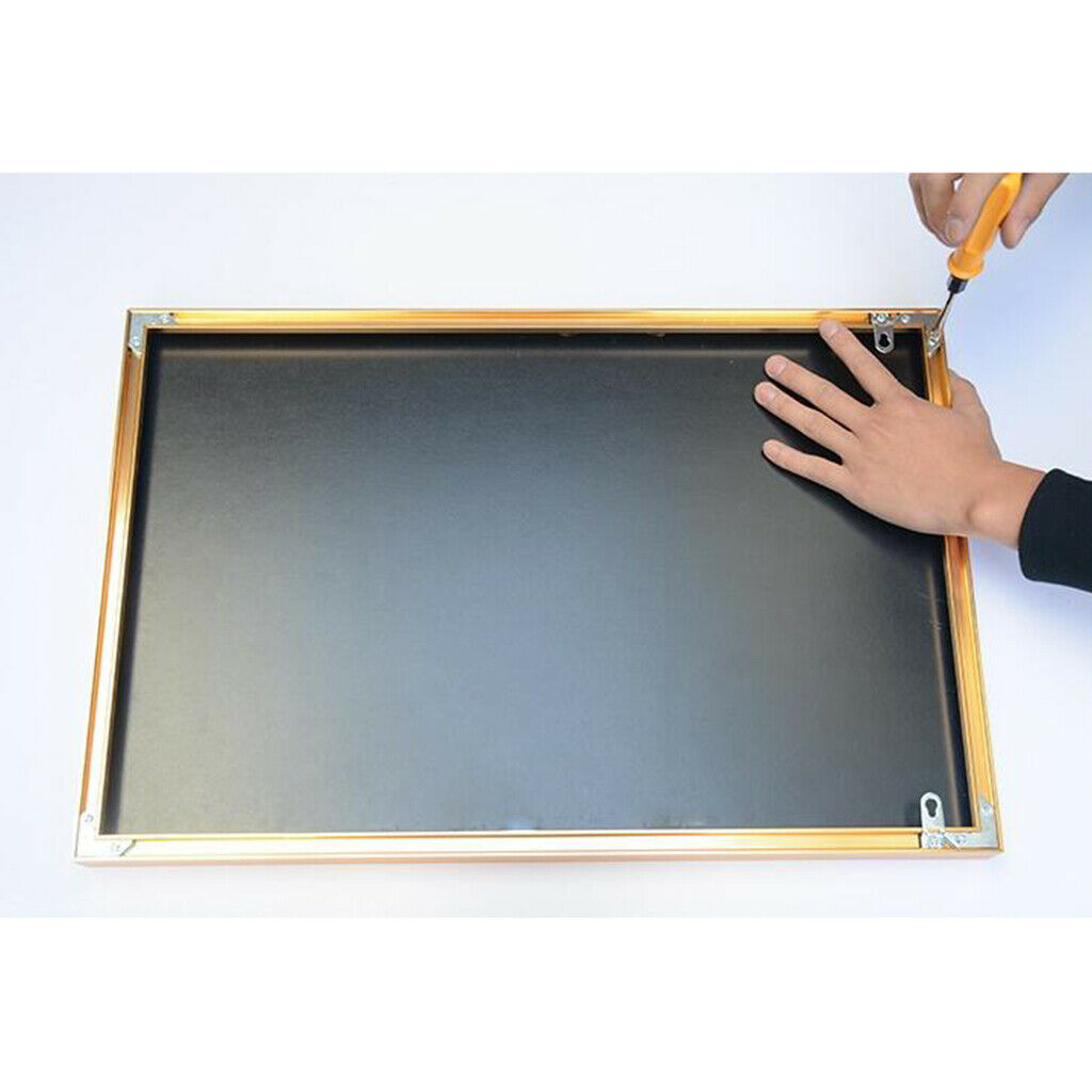 100x Plate Corner Brace Flat L Shape Repair Bracket Photo Frame Corner
