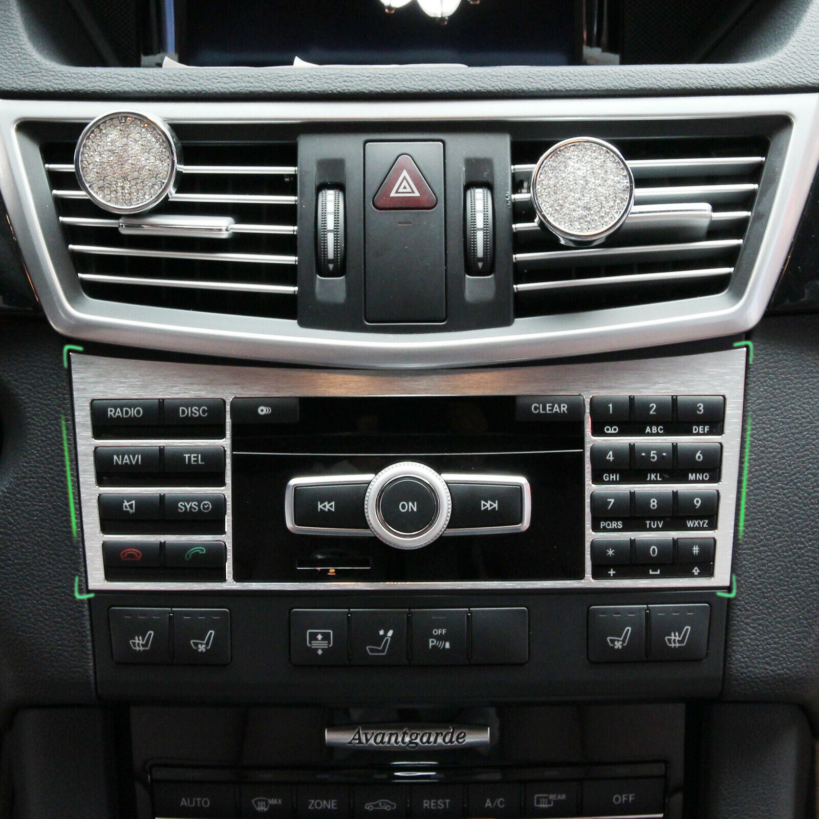Center Console Button Switch Panel Cover Trim Fit for Benz W212 E Class 10-15 An