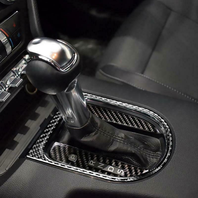 4pcs For Ford Mustang 15-19 Center Console Gears Shift Frame Cover Trim Stickers
