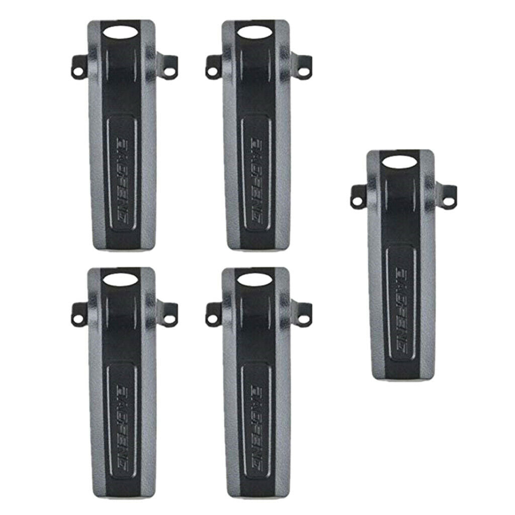 5 Pieces Two-way Radio Walkie Talkie Metal Belt Clip Protection Cover for  UV82