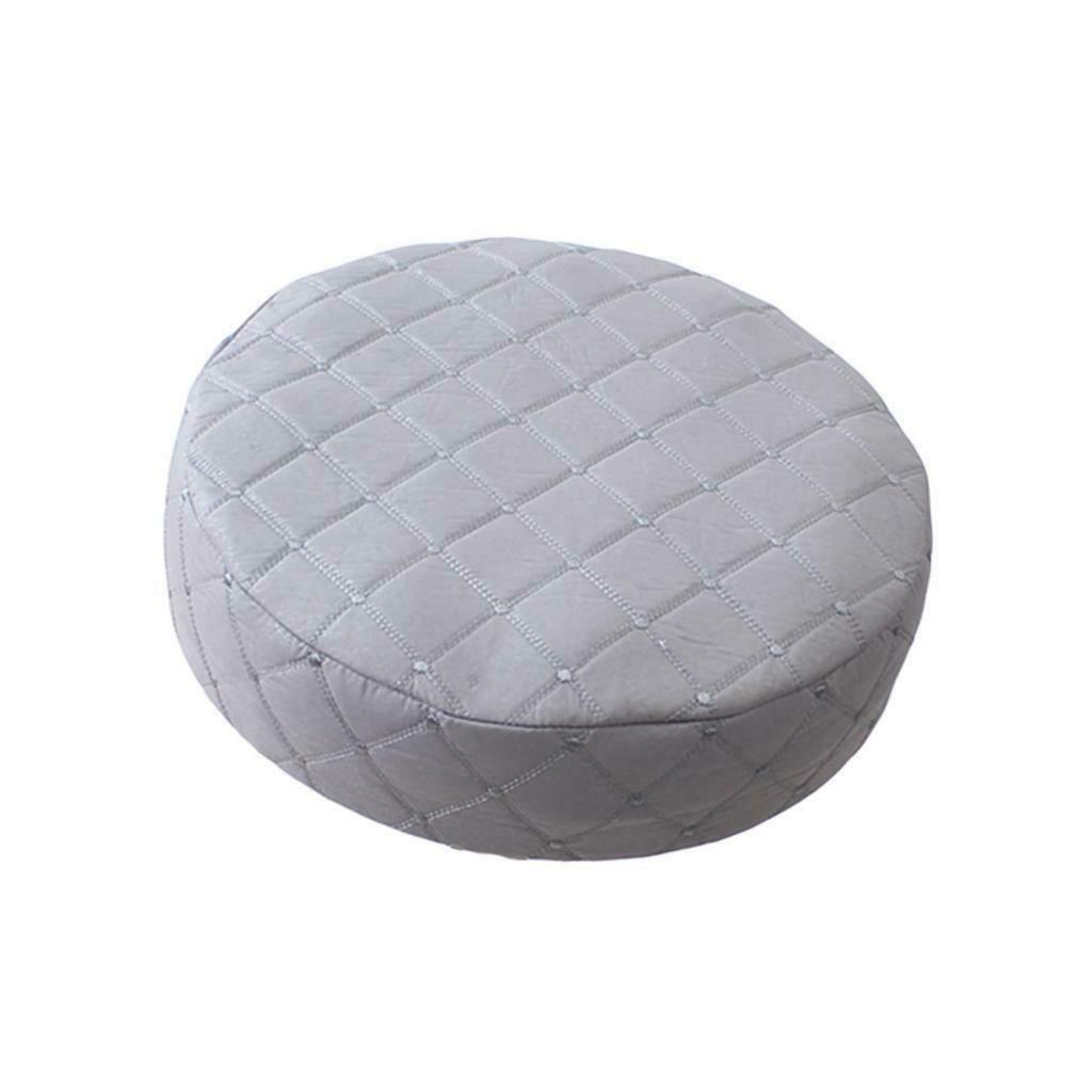 2pcs Gray 10x35cm Elastic Round Bar Stool