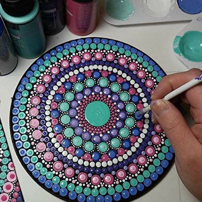 40pcs Mandala Dotting Tools for Painting Rock Stone Stencil Acrylic Stick BrBDA