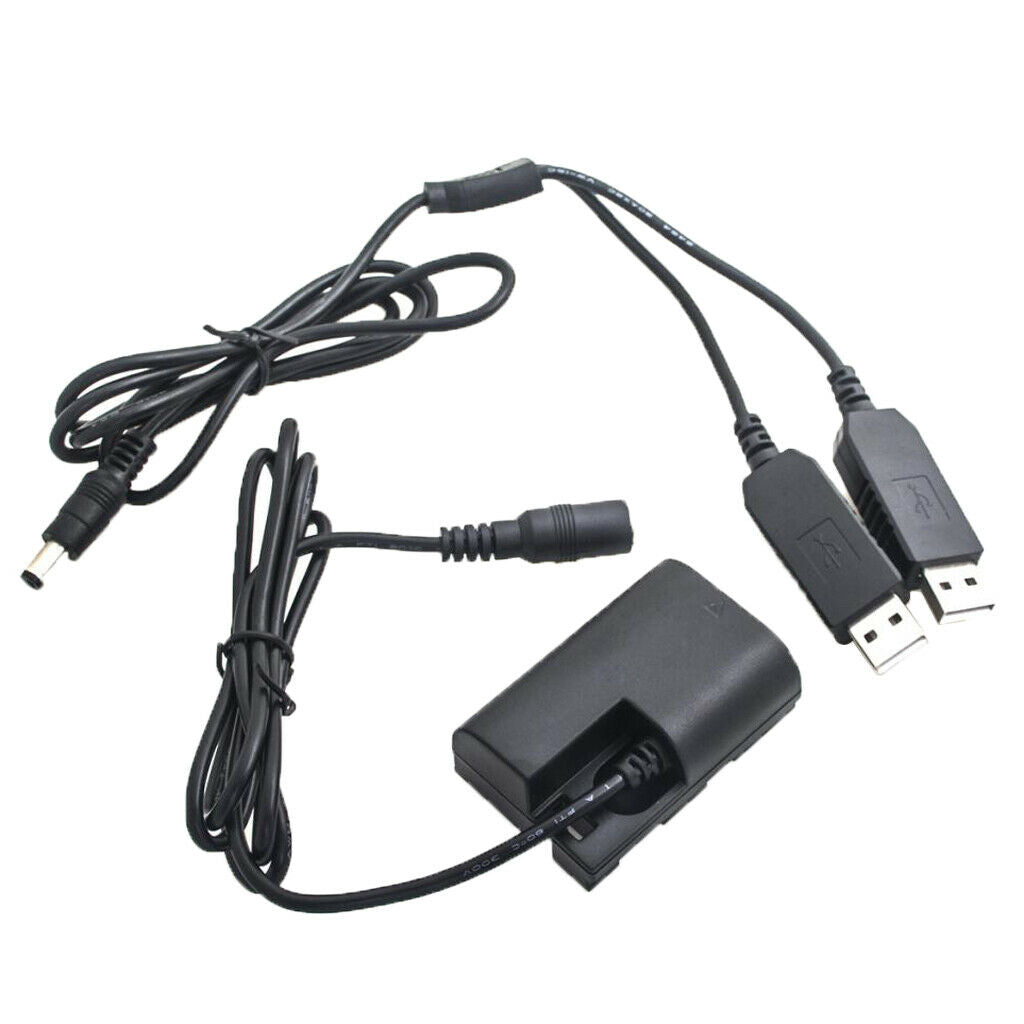 For Canon DR E6 DC coupler LP E6 dummy battery ACK E6 & USB power cord