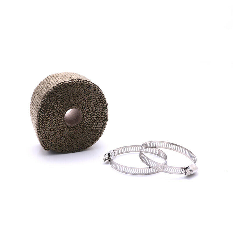 5m Vehicle Exhaust Pipe Khaki Anti-scalding Thermal Heat Tape Cloth Cruiser