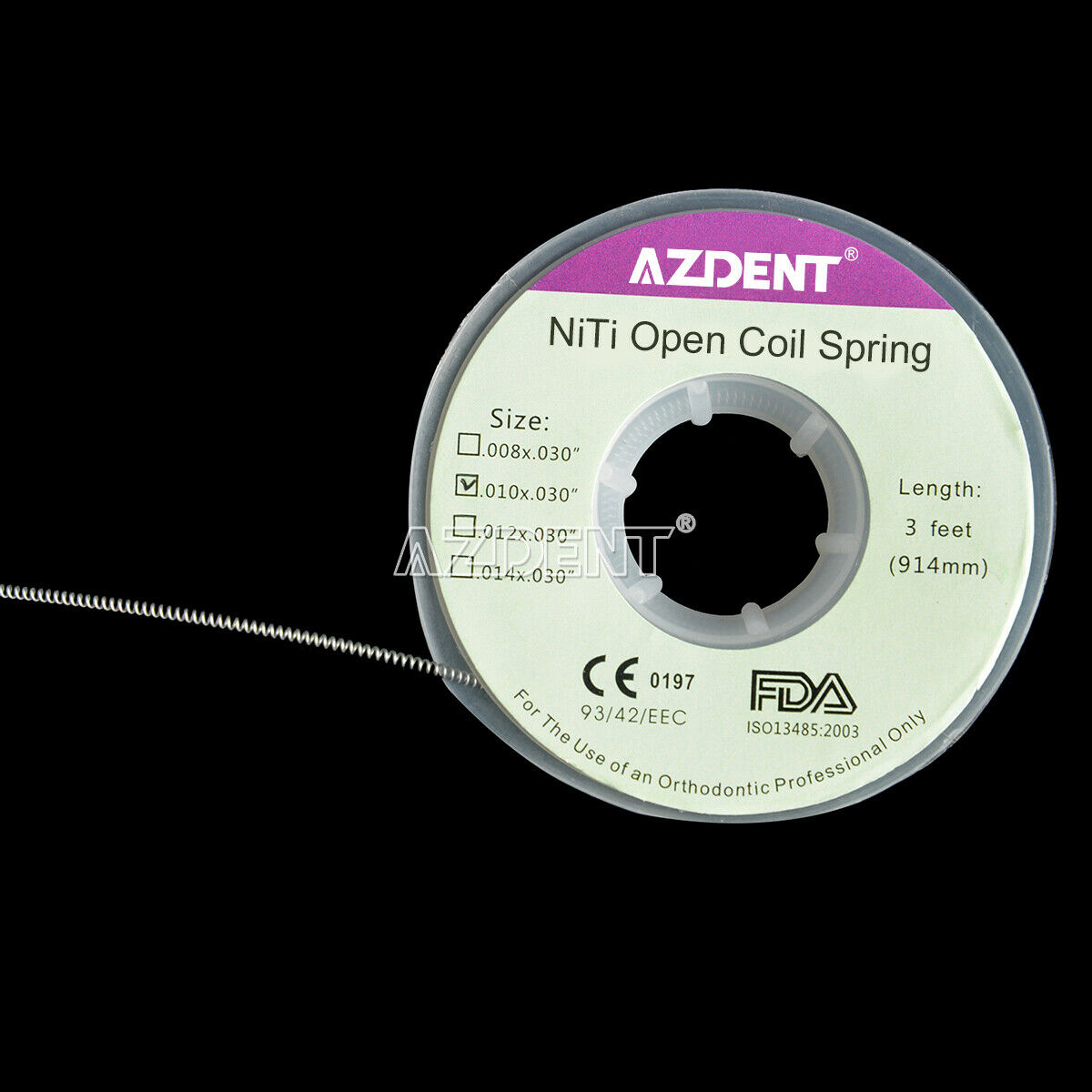 10 Rolls Dental Orthodontic Niti Open Coil Springs Dia.010 inch 010*030″ 914mm