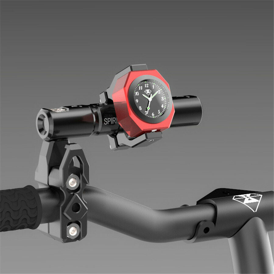 Waterproof Luminous Temperature Watch for Motorcycle Bike 22-28mm Handlebar CNN