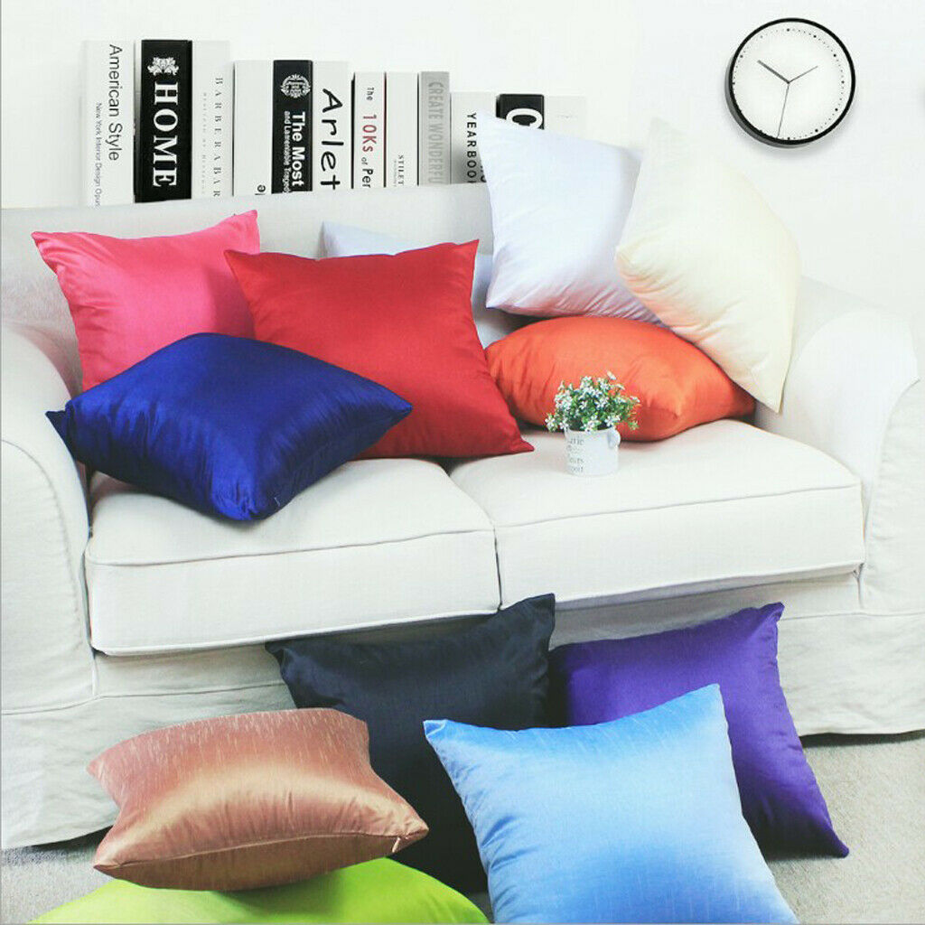Solid Color Super Soft Cozy Velvet Sofa Pillowcover  Black_50x50cm