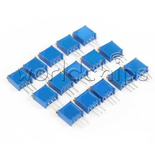 15PCS Potentiometer Assorted Kit Variable Resistor Resistive 15Value 3296Trimmer