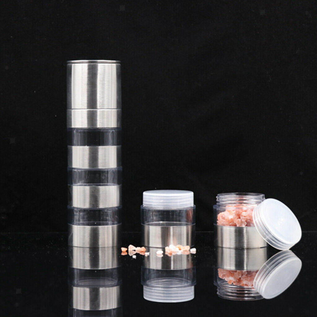 Spice Pepper Storage Jars Stackable Spice Containers for Camping, Outdoor