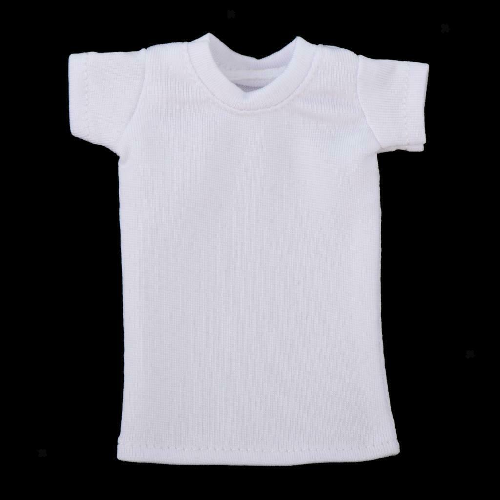 1/6 Scale Female Clothing White T-Shirt & Shorts Suit For 12" Body