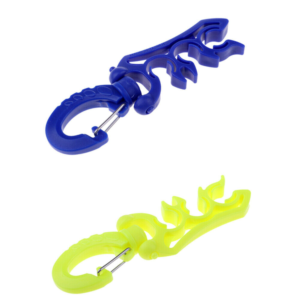 2Pcs SDiving Hose Holder, Outdoor Scuba Diving Double BCD Low Pressure Hose Clip