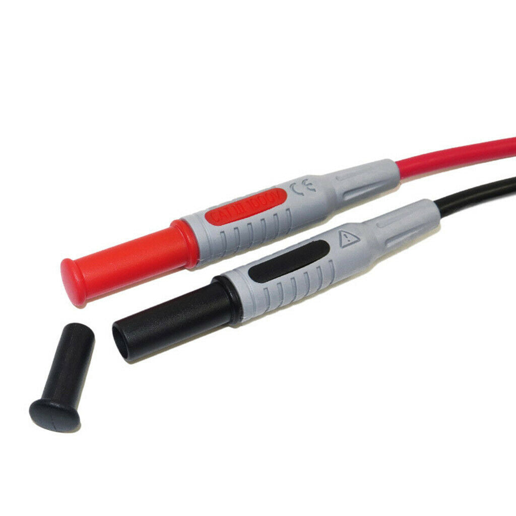 P1033 100 cm silicone high voltage dual 4 mm banana plug test lead