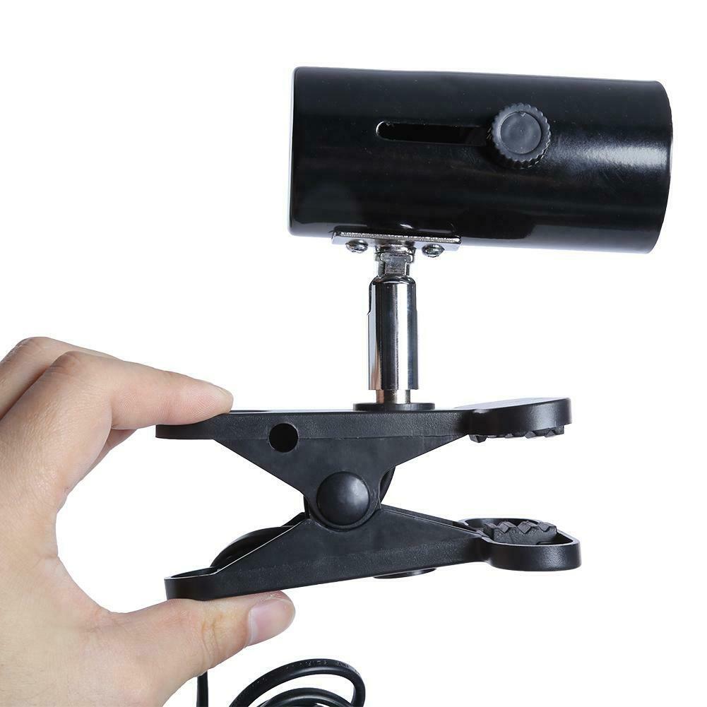 300W Metal Ceramic Heat UV UVB Lamp Light Holder Clamp Brooder Reptile US @