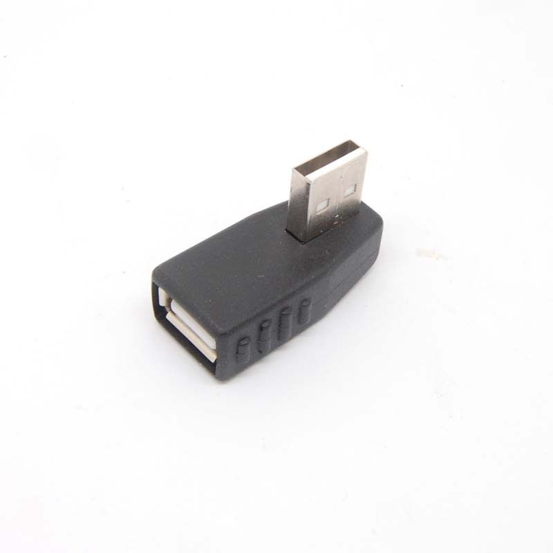 10pcs USB 2.0 A Male to Female Extension Cable 90 Degree right Angle Adapter