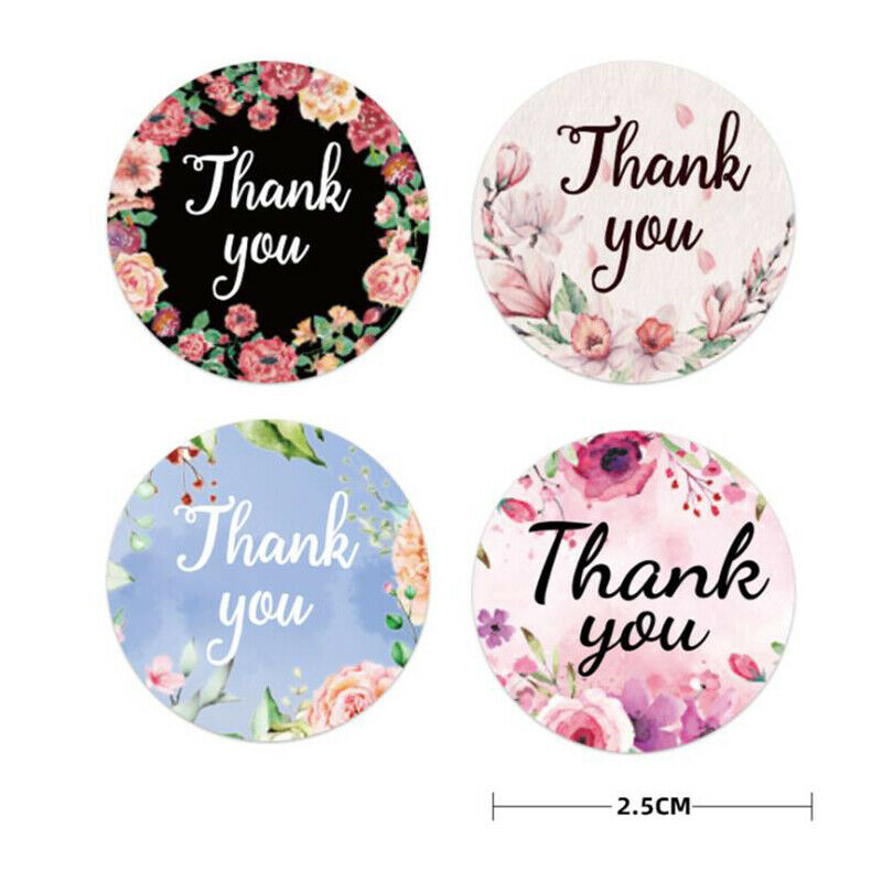 500pcs Merry Christmas Stickers Envelope Gift Thank You Cards Package Sea.l8