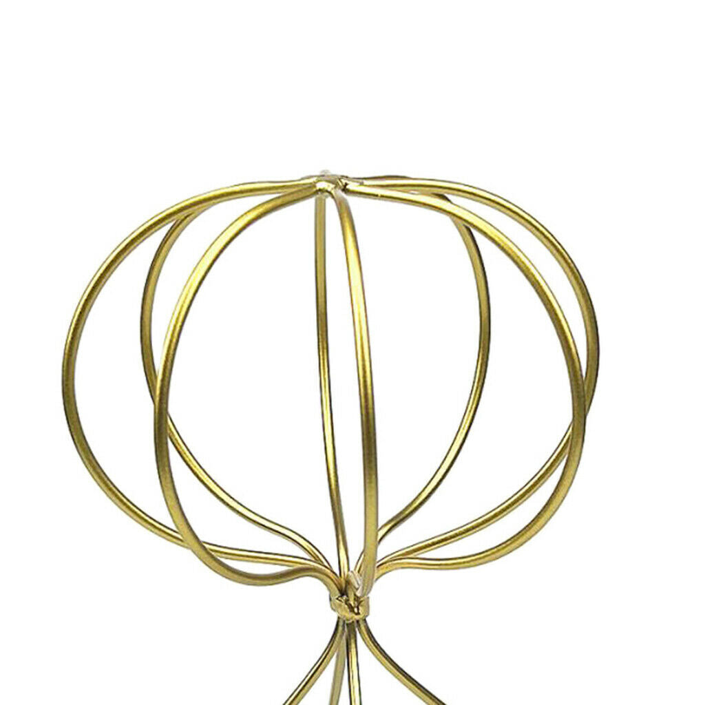 2pcs Countertop Wigs Dryer Rack Metal Wire Hat Storage Stand 6.3inch Dia