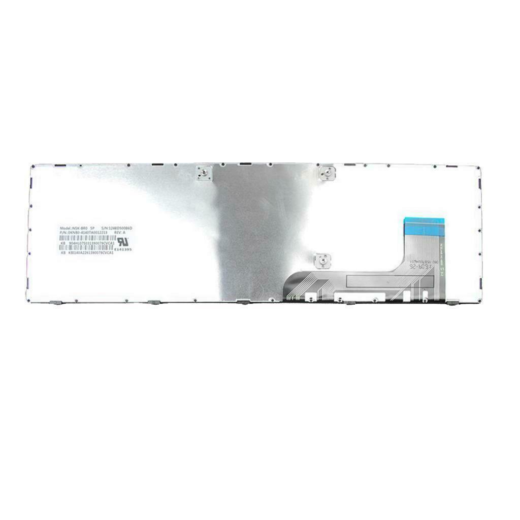 Laptop SP QWERTY Spanish Backlit Keyboard for Lenovo IdeaPad 100-15IBY Black
