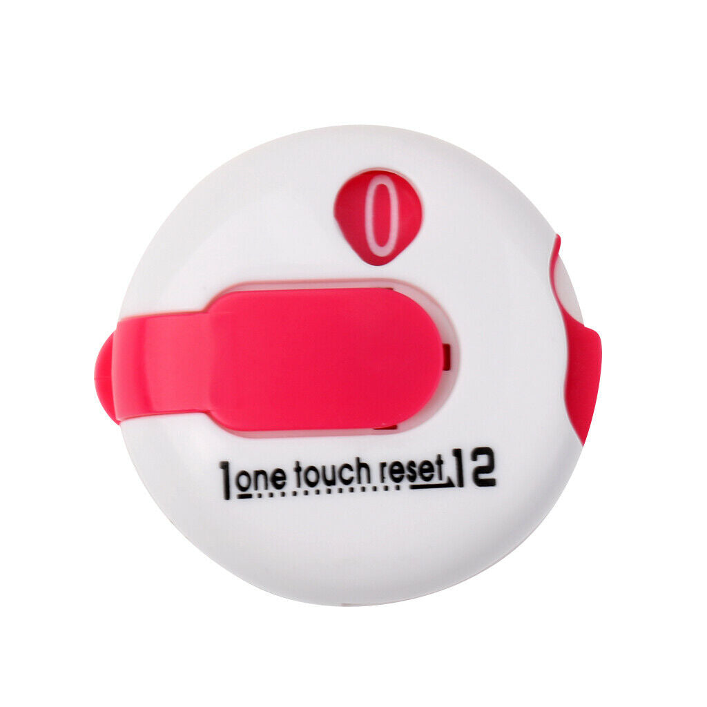 3 Count Golf Score Counter - One Touch Reset, Counts up to 12 Strokes - Durable