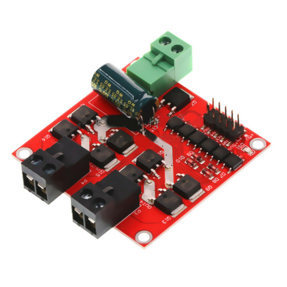 Dual Channel DC Motor Driver Module 160W 7A 12V 24V PWM Drive Reversing Braking