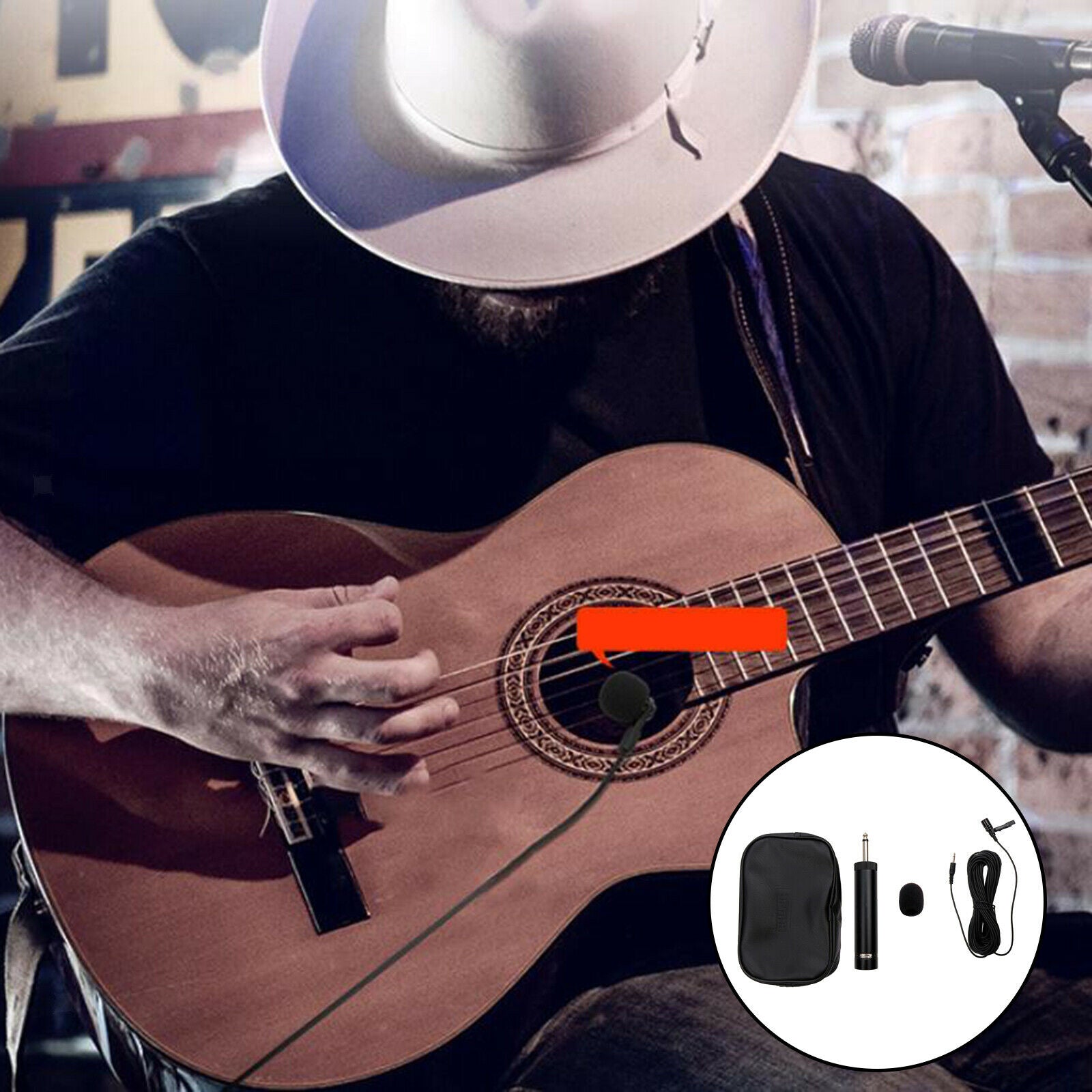 Professional Pickup Lavalier Clip-on for Guitar Stage Performances Concerts