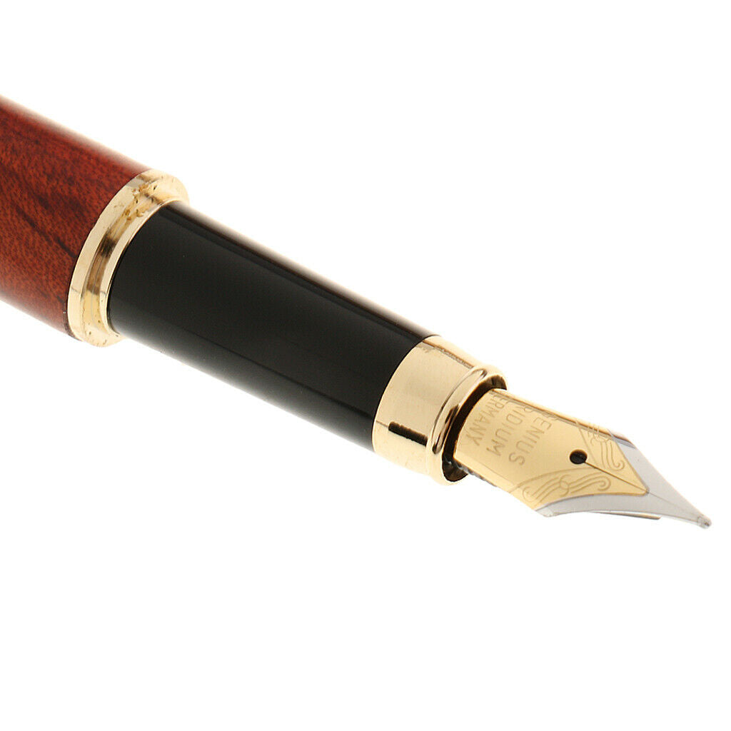 Durable Finest Rosewood Fine Nib Fountain Pens Gift Souvenir for Friends Family