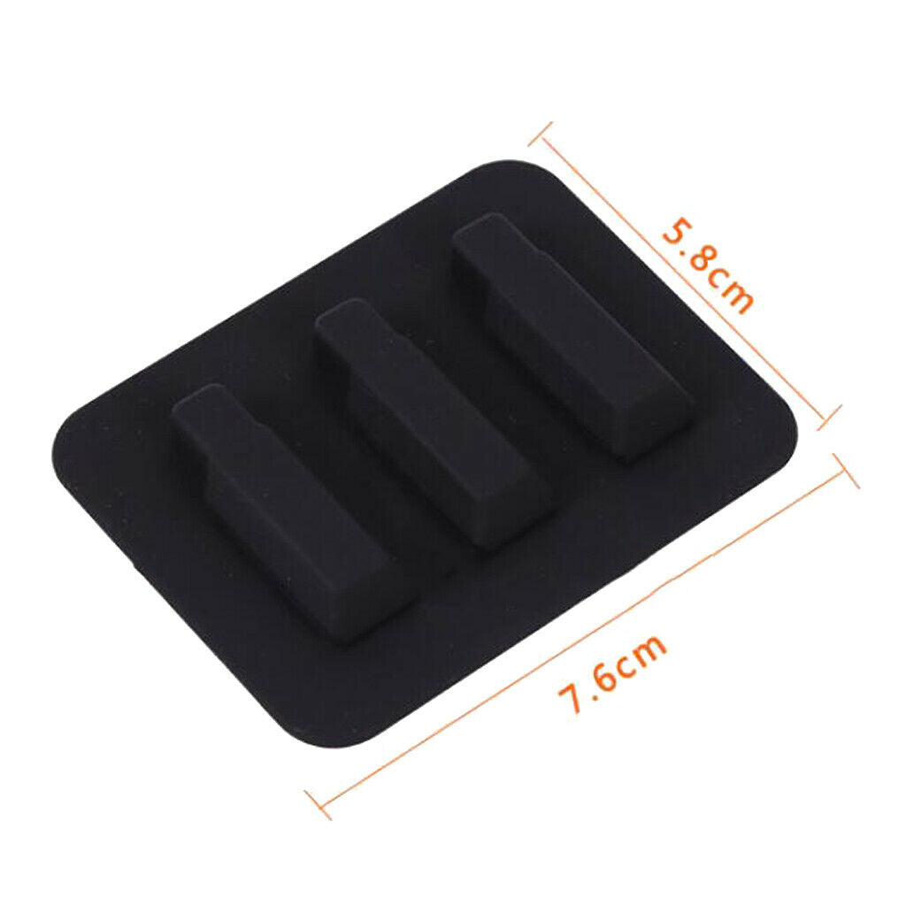 2.95x2.36inch Black Guitar Mute Pad Practice Pad Guitar Guitar Musical