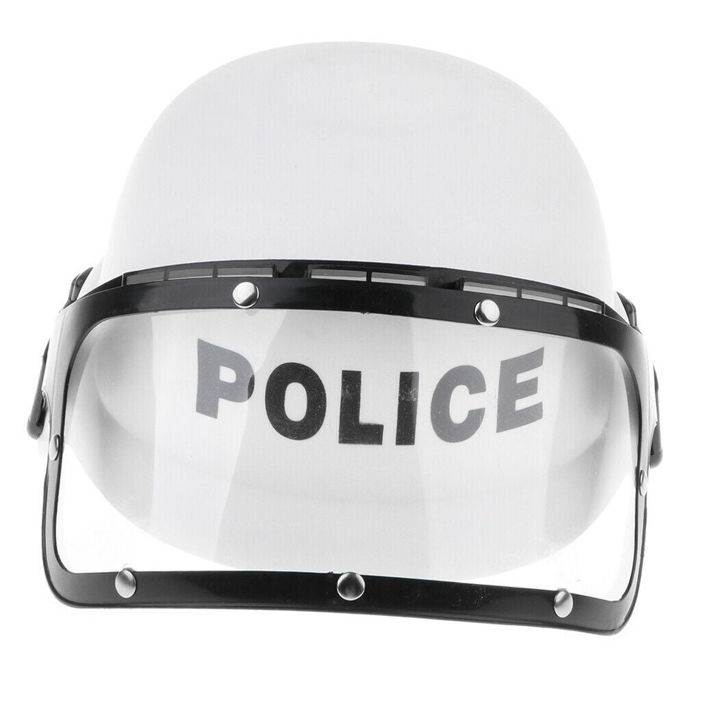 Kids Pretend Play Cop Police Helmet Hat Fancy Costume Dress Up Role Play