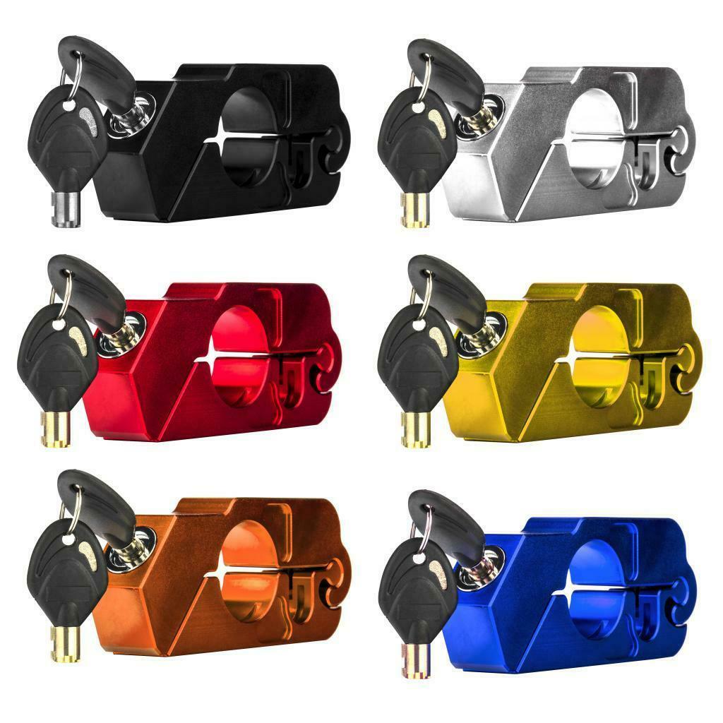 Black Motorcycle Lock Anti Theft  Handlebar Grip Lock For Scooters ATV