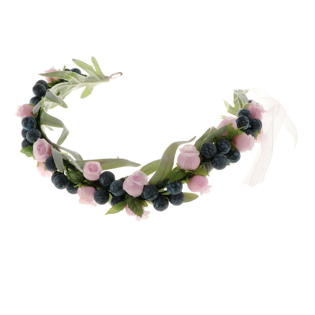 Hair Ornament Headband Artificial Flower Charming Hair Accessory for Bride And