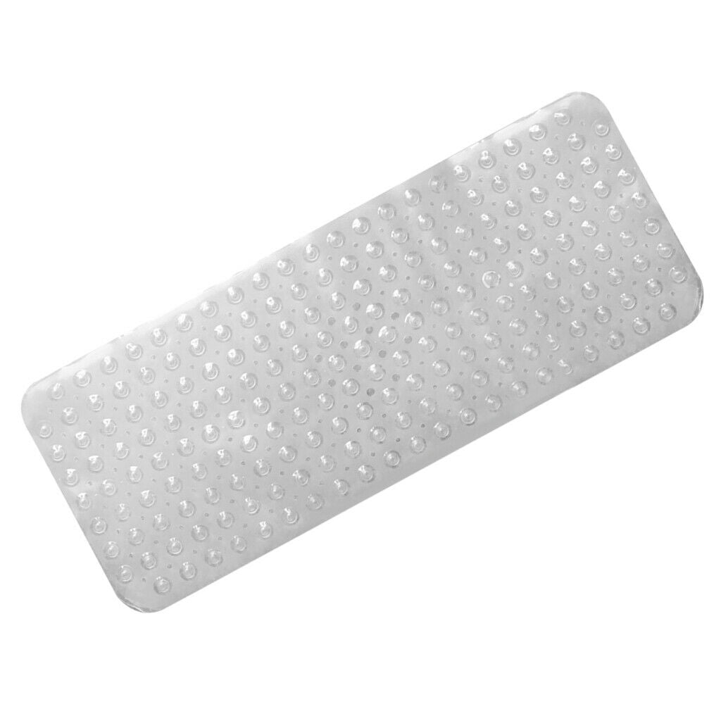 Extra Long Non-slip Bathroom Bathtub Mat with Suction Cup Transparent