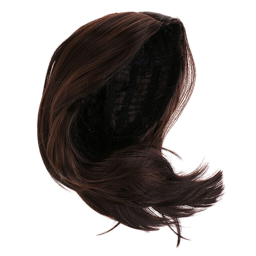 Ladies Short Wig Dark Brown Wig Bob Style Fashion Full Wigs