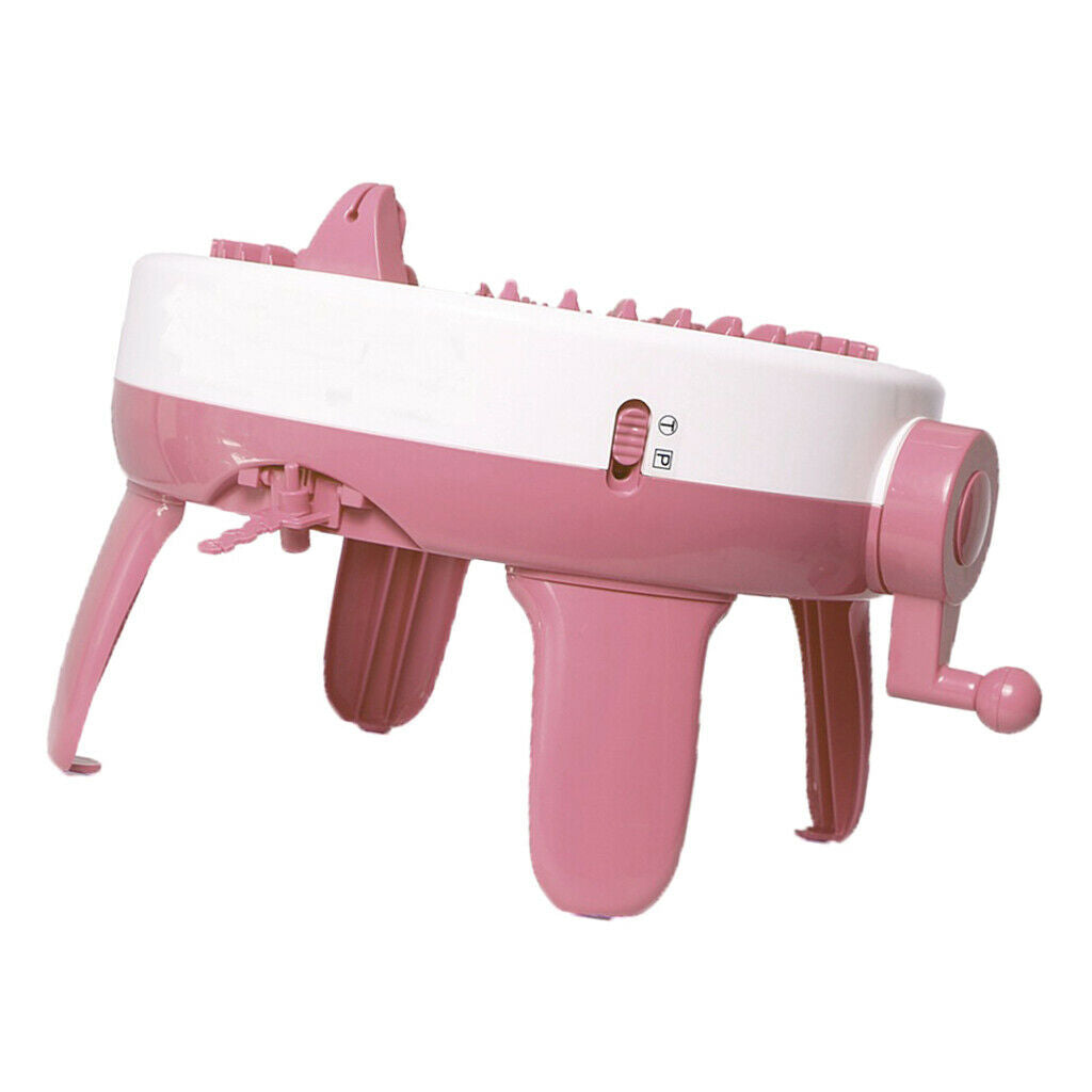 Kids Children Large Plastic Hand Rotating Loom Knitting Machine DIY Hat Toys