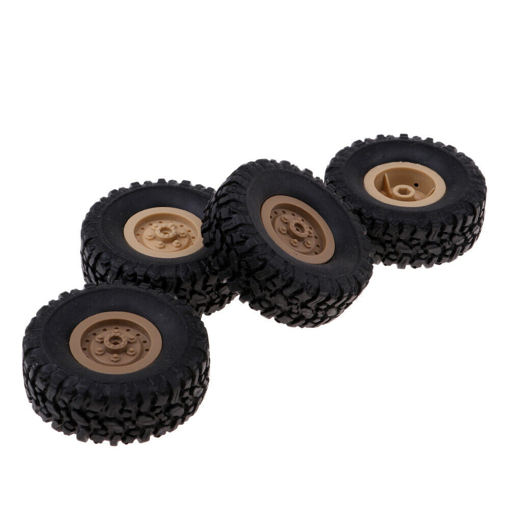 8pcs Wheel Rim Tire Tyre for RC 1/16 Crawler Car WPL B14 B16 B24 C14 C24 B36