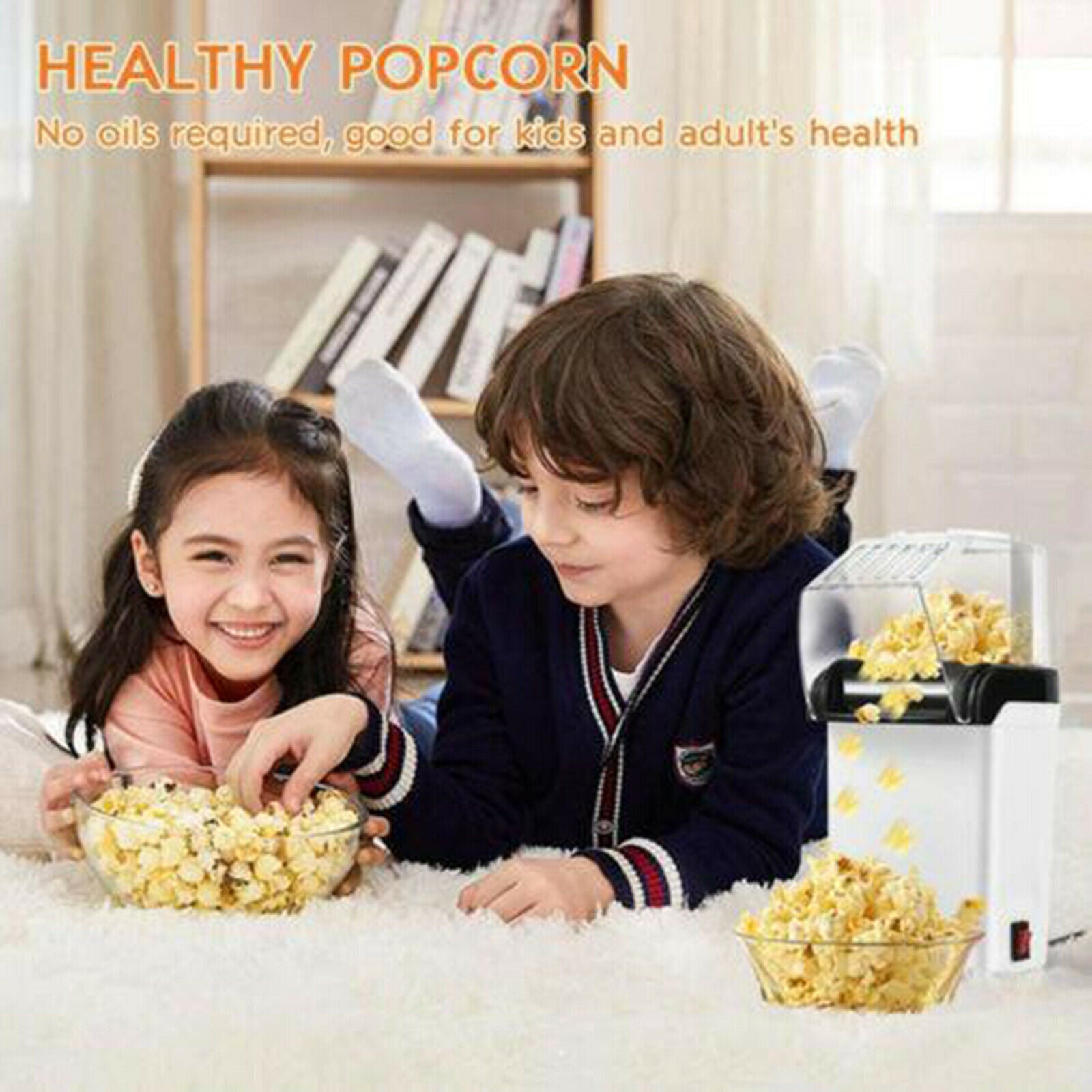 Electric Corn Popcorn Machine Household Automatic Hot Air Popcorn Machine